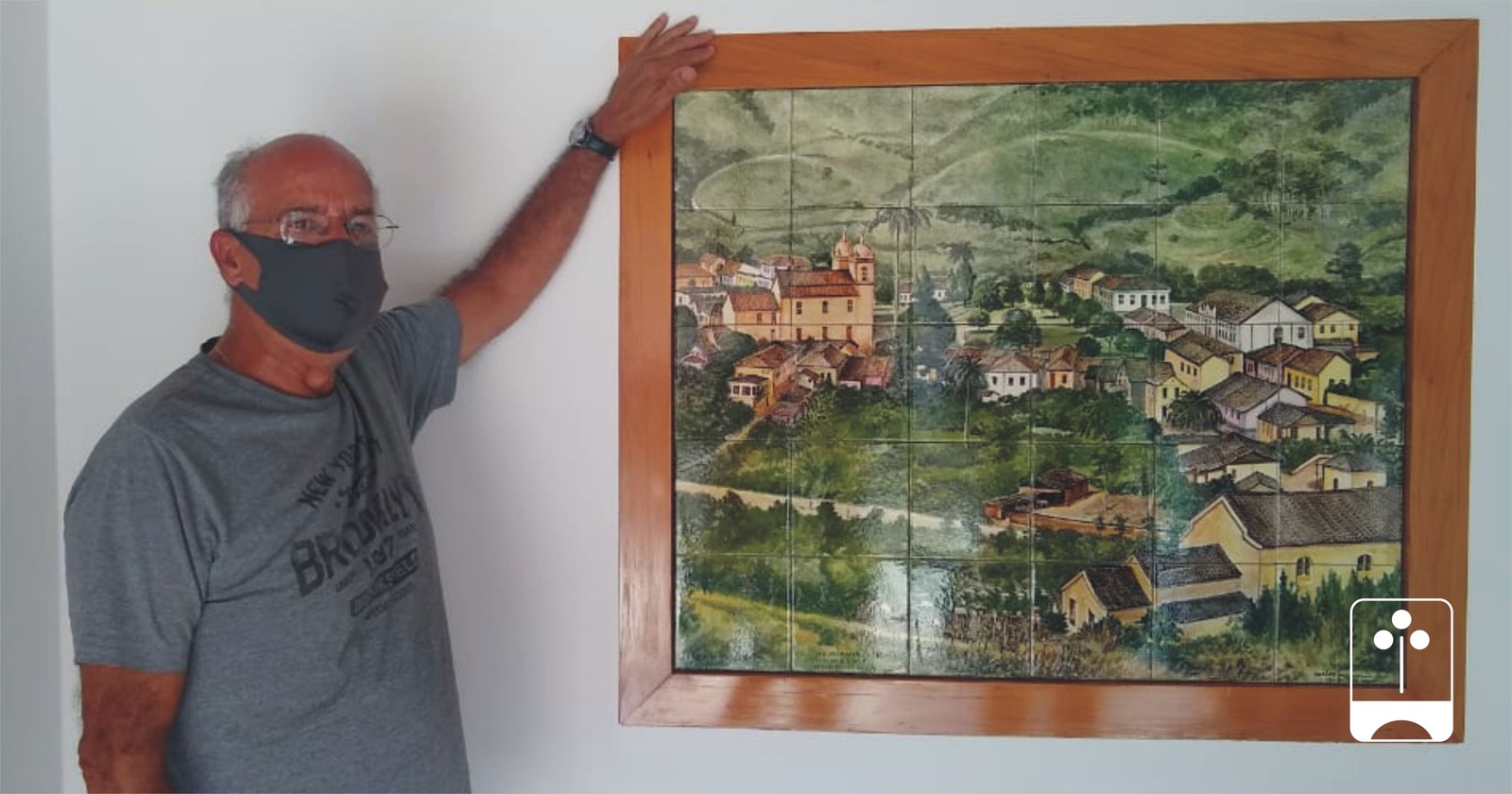 Quanta saudade cabe em um painel de azulejos?